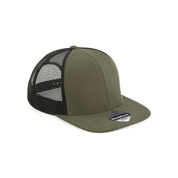 Cappellino Original Flat Peak 6 Pan. Trucker verde - personalizzabile con logo