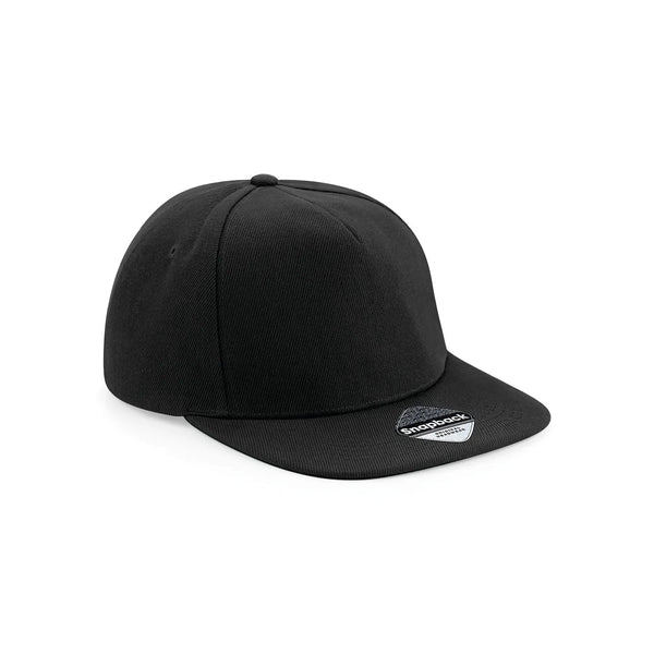 Cappellino Original Flat Peak Snapback Black/Black/Black - personalizzabile con logo