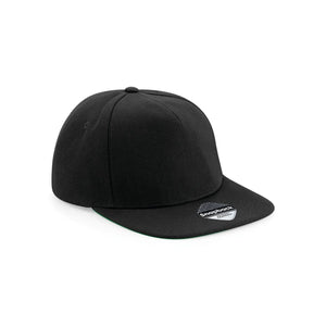 Cappellino Original Flat Peak Snapback nero - personalizzabile con logo