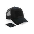 Cappellino Patch Snapback Trucker nero - personalizzabile con logo
