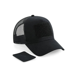Cappellino Patch Snapback Trucker nero - personalizzabile con logo