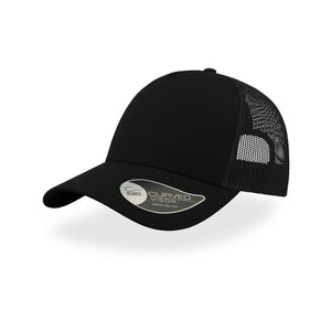 Cappellino Rapper Cotton nero - personalizzabile con logo