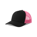 Cappellino Rapper Cotton-S black/fuchsia fluo - personalizzabile con logo