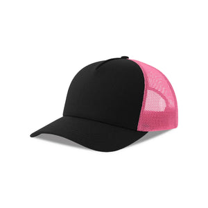 Cappellino Rapper Cotton-S black/fuchsia fluo - personalizzabile con logo