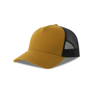 Cappellino Rapper Cotton-S mustard-black - personalizzabile con logo