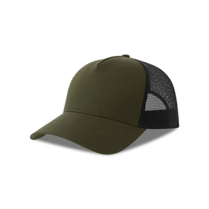 Cappellino Rapper Cotton-S olive-black - personalizzabile con logo