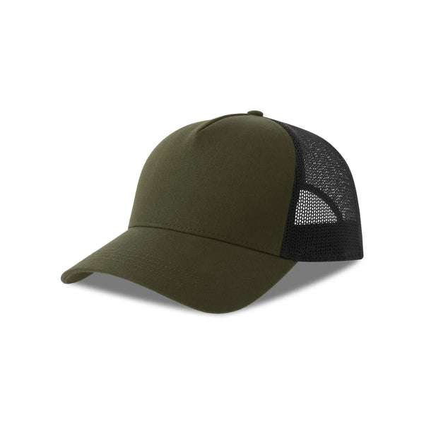 Cappellino Rapper Cotton-S olive-black - personalizzabile con logo