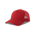 Cappellino Rapper Cotton-S rosso - personalizzabile con logo
