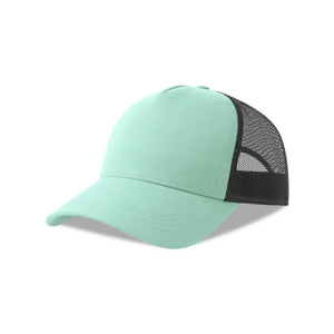 Cappellino Rapper Cotton-S verde - personalizzabile con logo