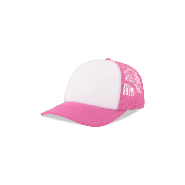 Cappellino Rapper-S white-fucsia fluo - personalizzabile con logo
