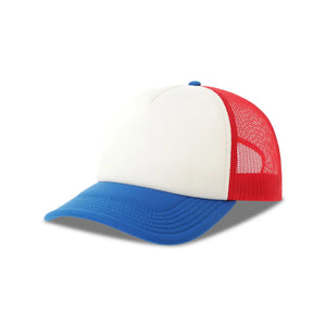 Cappellino Rapper-S white-red-royal - personalizzabile con logo