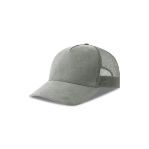 Cappellino Rapper Suede-S grigio - personalizzabile con logo