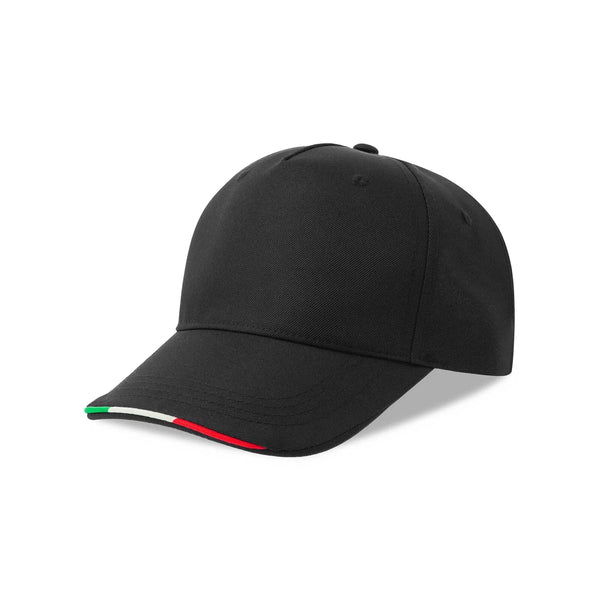 Cappellino Recy Five Italia nero - personalizzabile con logo