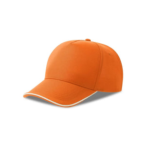 Cappellino Recy Five Piping arancione - personalizzabile con logo