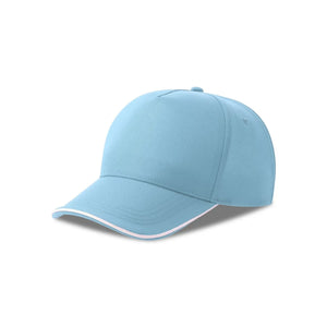 Cappellino Recy Five Piping azzurro - personalizzabile con logo