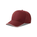 Cappellino Recy Five Piping bordeaux - personalizzabile con logo