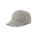 Cappellino Recy Five Piping grigio - personalizzabile con logo