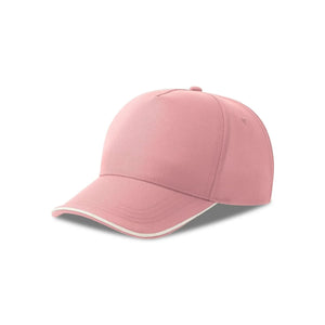 Cappellino Recy Five Piping rosa - personalizzabile con logo