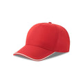 Cappellino Recy Five Piping rosso - personalizzabile con logo