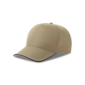 Cappellino Recy Five Piping verde - personalizzabile con logo