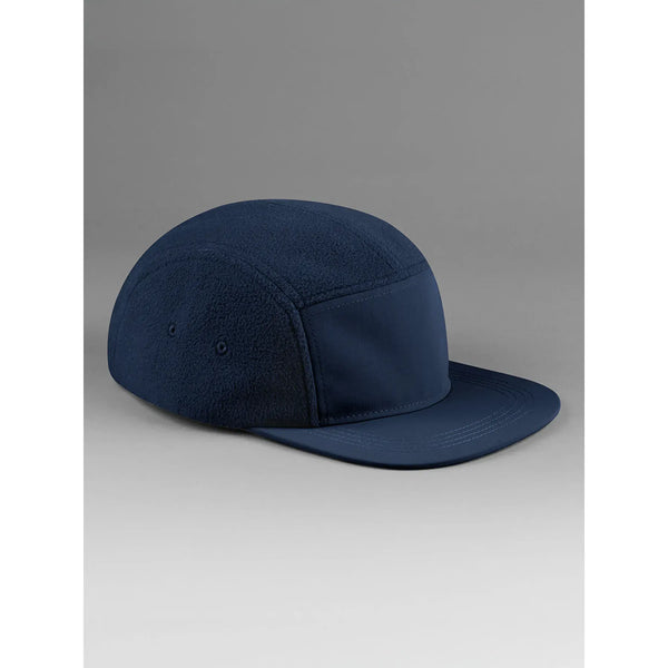 Cappellino Recycled Fleece Outdoor Camper Cap blu - personalizzabile con logo