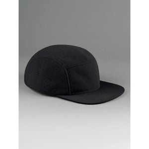 Cappellino Recycled Fleece Outdoor Camper Cap nero - personalizzabile con logo