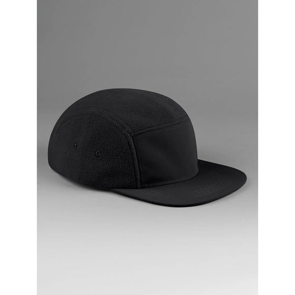 Cappellino Recycled Fleece Outdoor Camper Cap nero - personalizzabile con logo
