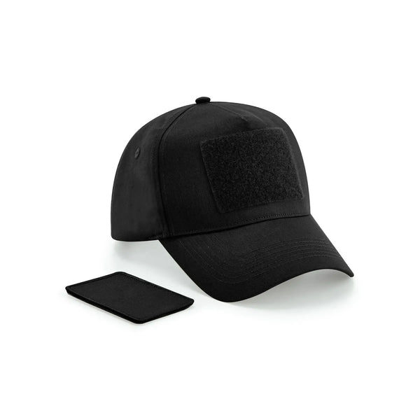 Cappellino Removable Patch 5 Panel Cap nero - personalizzabile con logo