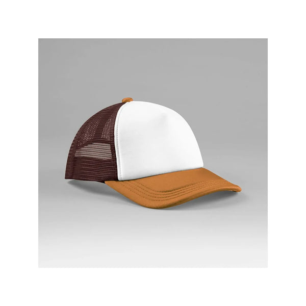 Cappellino Retro 5 Panel Trucker marrone - personalizzabile con logo