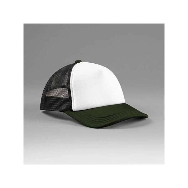 Cappellino Retro 5 Panel Trucker nero - personalizzabile con logo