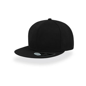 Cappellino Snap Back nero - personalizzabile con logo