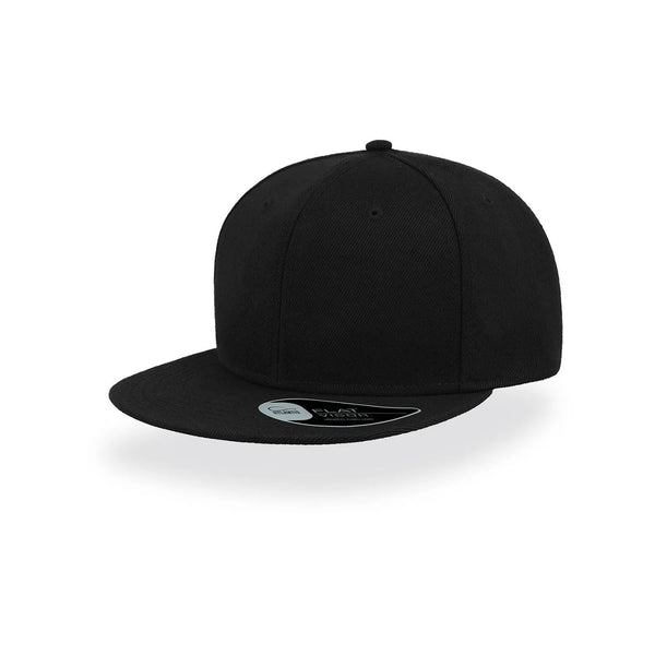 Cappellino Snap Back nero - personalizzabile con logo