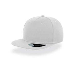 Cappellino Snap Five bianco - personalizzabile con logo
