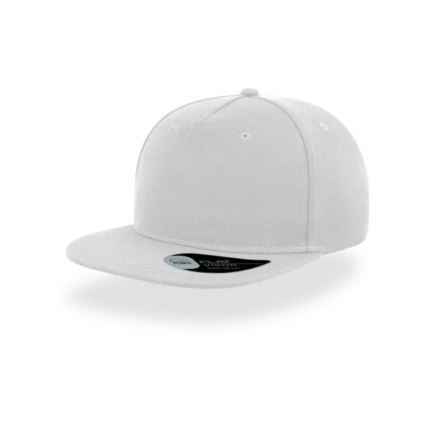 Cappellino Snap Five bianco - personalizzabile con logo