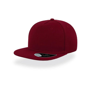 Cappellino Snap Five bordeaux - personalizzabile con logo
