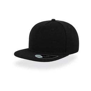 Cappellino Snap Five nero - personalizzabile con logo