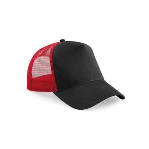 Cappellino Snapback Trucker black/classic red - personalizzabile con logo