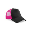 Cappellino Snapback Trucker black/fuchsia - personalizzabile con logo