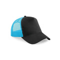 Cappellino Snapback Trucker black/surf blue - personalizzabile con logo