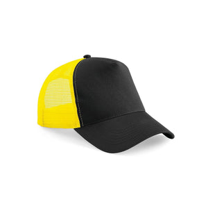 Cappellino Snapback Trucker black/yellow - personalizzabile con logo