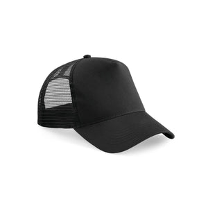 Cappellino Snapback Trucker nero - personalizzabile con logo