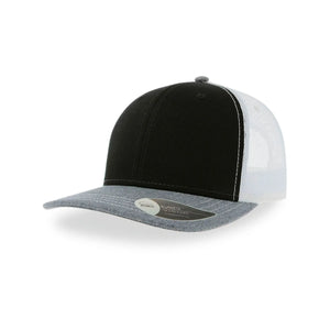 Cappellino Sonic black-grey melange-white - personalizzabile con logo