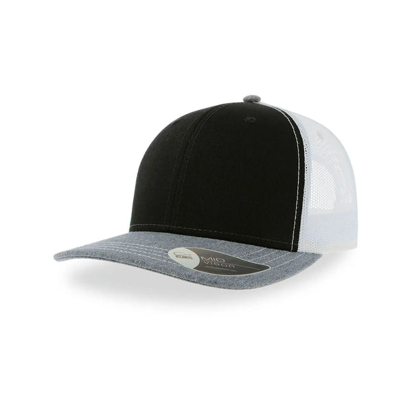Cappellino Sonic black-grey melange-white - personalizzabile con logo