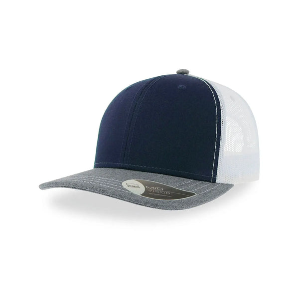 Cappellino Sonic navy-grey melange-white - personalizzabile con logo