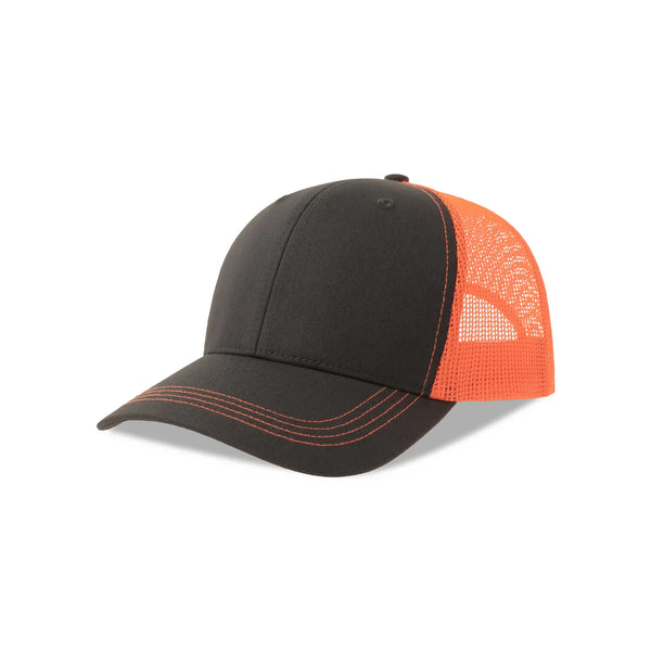 Cappellino Sonic-S dark grey/orange fluo - personalizzabile con logo