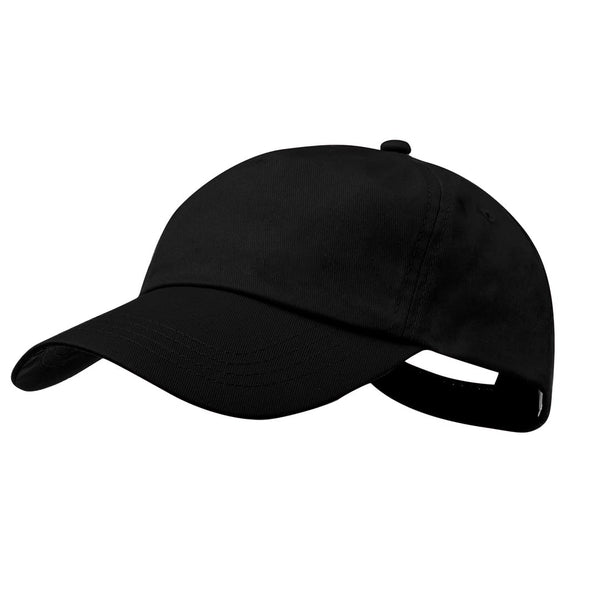 Cappellino Sport nero - personalizzabile con logo