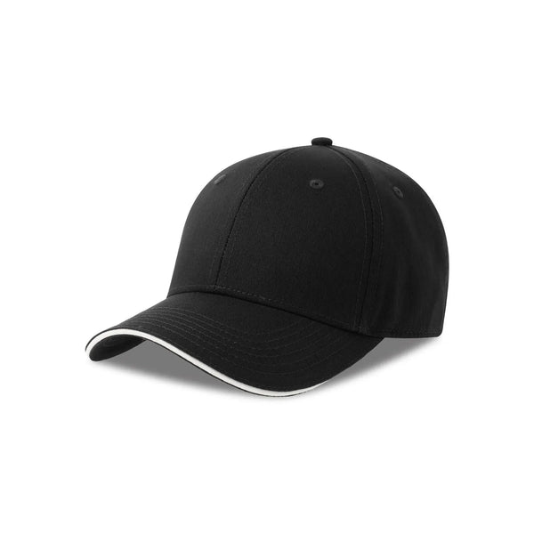Cappellino Sport sandwich-S nero - personalizzabile con logo