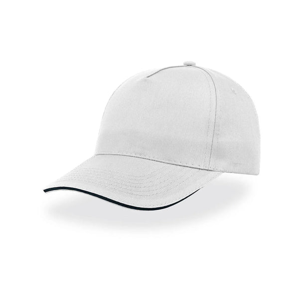 Cappellino Start Five Sandwich bianco - personalizzabile con logo