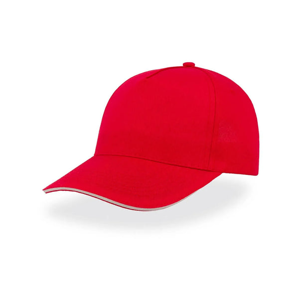 Cappellino Start Five Sandwich rosso - personalizzabile con logo
