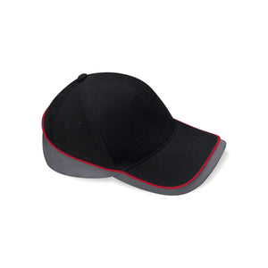 Cappellino Teamwear Competition Cap black/graphitegrey/classic red - personalizzabile con logo